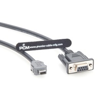 Câble Ethernet automobile IX mâle vers DB9 femelle, faisceau de signal Hirose IX40G-A-10S-CV vers D-Sub 9 broches pour caméra industrielle IPC