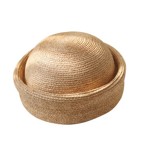 Nouveau Béret en Paille de Raphia Naturelle Fait Main pour Femme, Chapeau Pillbox Origine Jinhua - Product Image 1