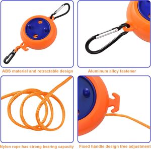 Corde à linge multifonctionnelle Séchage de chaussettes Corde suspendue Lavage antidérapant Organisateur multicouche réglable pour chaussettes Séchage - Product Image 3