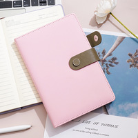 Carnet de notes A5 en similicuir avec fermeture magnétique, couverture rigide épaisse, personnalisable avec logo, idéal pour les réunions et les cadeaux