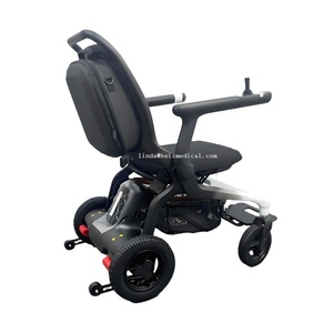 Silla de ruedas eléctrica con marco de fibra de carbono ligero plegable de 15,9 kg, mochila trasera extraíble no instalada, portátil en - Product Image 3