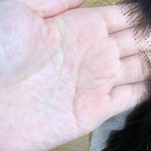 Tóc Người Brazil Dài Thẳng Màu Tự Nhiên Tóc Giả Ren Trước 13X6 Với Tóc Mái - Product Image 5