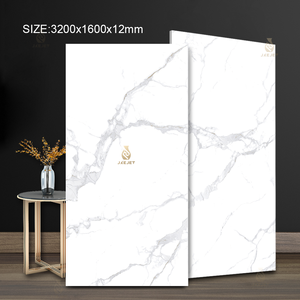 Popular Loseta de Porcelana de Piedra Artificial de 12mm de Espesor 1600*3200 para Paredes Interiores, Losa de Piedra Sinterizada de Mármol Blanco para Encimeras - Product Image 3