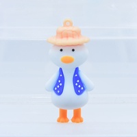 Haute qualité mode canard 3D résine Microlandschaft ceinture crochet dessin animé animaux pendentif résine canard pour la décoration
