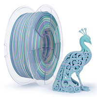 Produsen ZIRO 3D filamen 1.75mm multiwarna garis PLA filamen 1KG Spool untuk artistik 3D kualitas terbaik