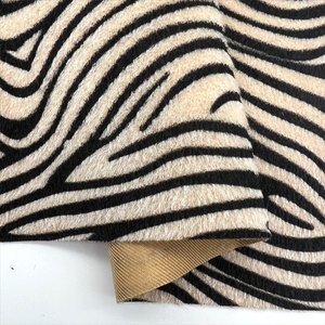 100 Polyester Hai Cách Căng Chải Động Vật Ngựa Vằn Leopard In Nhung Vải Cho Túi Xách Giày Đồ Chơi Trang Phục - Product Image 3