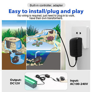 Fontaines d'eau extérieures Pot piscine fontaine cascade jardin fontaine cascades cascade pour Patio arrière-cour piscine - Product Image 6