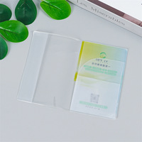 Version épaissie avec impression de logo, couverture de passeport transparente givrée en PVC Gangtong