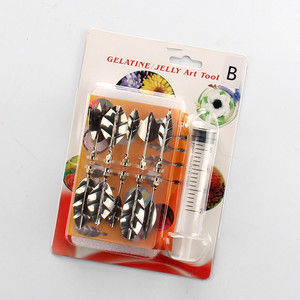 Homesun 3D Gelatin Jelly Art Pudding Flowers Cake Decorating Tools Needle Tools Stainless Steel Nozzle <strong>Syringe</strong> Kit - Product Image 3