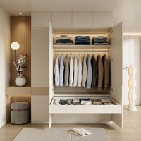 Armoire de chambre moderne autoportante en bois, écologique et durable, grande capacité de rangement, mobilier pour la maison, appartement, bureau à domicile, hôtel