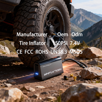 Tomavor 150 PSI Pompa Ban Digital Portabel Kompresor Udara Mobil dengan Lampu Darurat & Pemutus Otomatis Bahan ABS