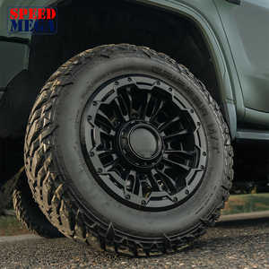 ล้อแม็กซ์สีดำด้านแบบเว้าลึก ดีไซน์ Y Split Spoke พร้อมวงแหวนล็อคแบบ Simulated Beadlock สำหรับรถออฟโรด - Product Image 5