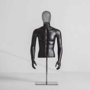 Tienda <span class=keywords><strong>de</strong></span> <span class=keywords><strong>ropa</strong></span> escaparate moda negro medio cuerpo cabeza <span class=keywords><strong>de</strong></span> <span class=keywords><strong>alambre</strong></span> <span class=keywords><strong>de</strong></span> Metal y busto maniquí - Product Image 1