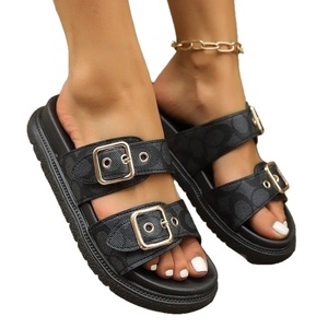 Sandali da <span class=keywords><strong>Donna</strong></span> alla Moda, Sexy, Intrecciati, Ciabatte Eleganti, Chaussure Femme, Sandali Piatti - Product Image 1