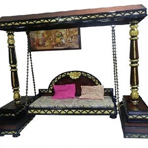 Columpio de madera de teca de estilo moderno para el hogar, hecho a medida, tipo Maharaja, para decoración de interiores de lujo, columpio de madera de teca para casa de lujo - Product Image 1