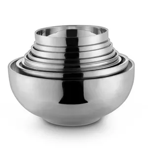 Double wall anti scalding bowls stainless steel insulated bowl