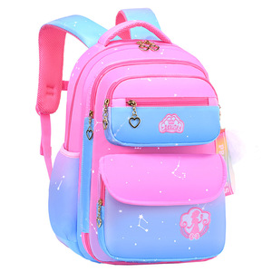 2025 mới <span class=keywords><strong>Kawaii</strong></span> Dễ thương công suất lớn học sinh trẻ em schoolbag trường tiểu học Gradient cầu vồng hình trái tim dây kéo Ba Lô Quà Tặng - Product Image 1