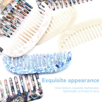 Brosse à cheveux fabricant gros professionnel acide acétique plaque peigne impression cheveux beauté peigne en plastique conception personnalisée