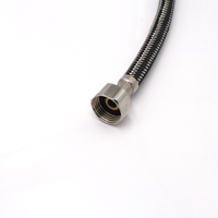 Vente directe usine – Tuyau tressé en acier inoxydable F1/2 M10, design moderne et flexible, certifié CE, garantie 3 ans pour usage domestique