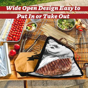 Manta para BBQ para reposar carne, bolsa grande reutilizable y aislada, manta plegable y aislada para reposar brisket, manta para barbacoa - Product Image 3