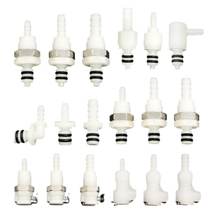 Zdvseal 7.8mm dòng chảy cơ thể kiểm soát chất lỏng thành phần 1/4 "valved không valved nam nữ nhanh chóng ngắt kết nối khớp nối - Product Image 1