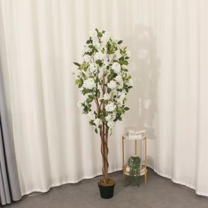 Jwt3942 cây cảnh hoa trà mộc lan nhân tạo thực tế sắp xếp theo mùa ngoài trời cây lớn phong cách Bắc Âu trong chậu - Product Image 5