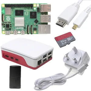 Novo Raspberry Pi 5 8GB 4GB RAM Placa de Desenvolvimento Original Kits com Caso + Cartão SD + Ventilador + Fonte De Alimentação + Placa Única Compute