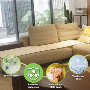 Tapis de mise à la terre tricoté antibactérien, protection EMF, pliable, portable, antistatique, écologique, lavable, pour la maison et le bureau - Product Image 1
