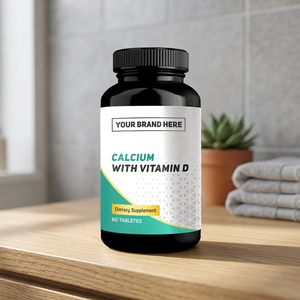 Tabletas de Calcio con Vitamina D, 60 Unidades, Suplemento Dietético para el Soporte de Huesos y Articulaciones - Product Image 4