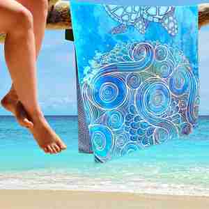 High Quality Eco Friendly Quick Dry Custom <b>Printed</b> <b>Extra</b> <b>Large</b> Thick Sand Free Microfibre Towel Hawaiian Beach Towels - Product Image 3