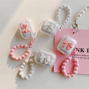 Étui de protection avec nœud papillon adapté à <span class=keywords><strong>Airpods</strong></span> <span class=keywords><strong>Pro</strong></span> 2e génération 123 étui pour écouteurs Ins prix bon marché - Product Image 1