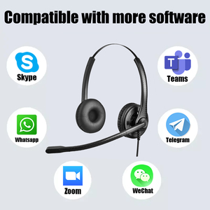 Altavoz de banda ancha con cable superventas, auriculares USB, micrófono de voz HD, auriculares de negocios con cancelación de ruido para centro de llamadas - Product Image 5