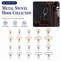 Boucles pivotantes robustes et personnalisées en alliage de zinc pour sacs à main et bagages, accessoires de fixation à mousqueton pivotant