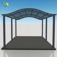 Abri pour voiture Garage extérieur Toit en polycarbonate Abri pour voiture Pare-soleil en aluminium Abri pour voiture