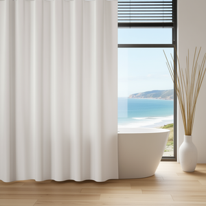 Cortina de Ducha 180x200 cm Gris Claro de Poliéster para Baño - Product Image 3