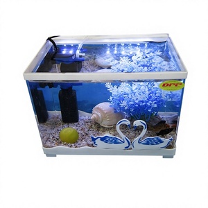 ตู้ปลาตั้งโต๊ะรุ่น DPP Modern 14WTK-G พร้อมไฟ LED และต้นไม้ประดิษฐ์สำหรับตกแต่ง - Product Image 5