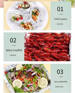 Rollo de papel de aluminio de 30cm de ancho para cocinar papel de aluminio de alta calidad de grado alimenticio para cocinar - Product Image 4