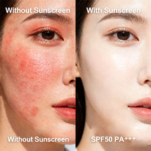 Crème solaire hydratante à étiquette privée SPF50, écran solaire anti-brûlures, infusée à l'<span class=keywords><strong>aloe</strong></span> <span class=keywords><strong>vera</strong></span> pour la peau - Product Image 2