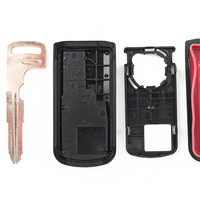 Coque de clé FOB pour Mitsubishi Xpander 2017-2022, remplacement de clé à carte intelligente, 3 boutons, matériau PP, télécommande testée QC