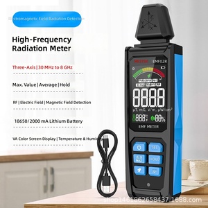 Détecteur de rayonnement électromagnétique portable EMF02R, compteur EMF haute fréquence, dose de rayonnement <span class=keywords><strong>pour</strong></span> dispositif d'alarme domestique et industriel - Product Image 2