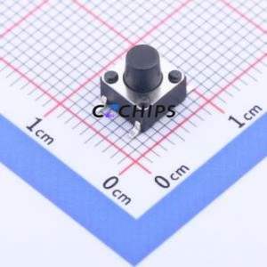 YTS1R0032FBG00 Tactile Switch SMD,6x6mm Switch Single Pole Single Throw Round Button 2.5N Vertical Mount - Product Image 1