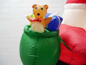 Santa Claus Inflable de 1.8 Metros con Bolsa y <span class=keywords><strong>Escalera</strong></span> de Escalada, Lámpara <span class=keywords><strong>LED</strong></span> Larga en Forma de Luz - Product Image 3