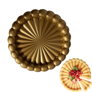 Антипригарная круглая литая алюминиевая форма для выпечки, БЫСТРОРАЗЪЕМНАЯ форма для выпечки, 9,5 форма для торта с золотым покрытием - Product Image 1