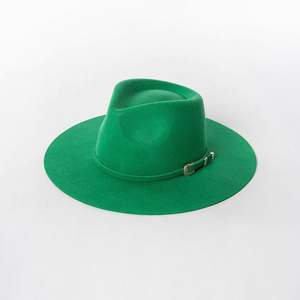 Sombrero Fedora de Fieltro de Lana 100% de Alta Calidad - Ala Ancha y Rígida, Color Sólido, Unisex, para Pesca y Eventos de Negocios, Venta al por Mayor - Product Image 5