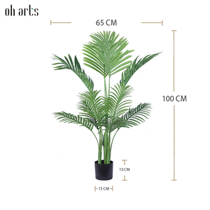 Vente en gros de palmier areca artificiel OH ARTS pour décoration extérieure et intérieure Plam Plants - Product Image 2