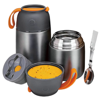 Conteneur alimentaire isotherme en acier inoxydable personnalisé sans BPA, gourdes alimentaires pour aliments chauds pour enfants