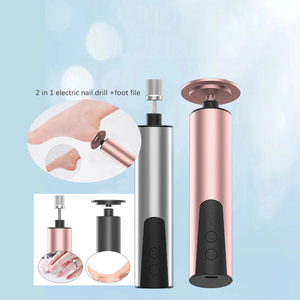 Taladro eléctrico 2 en 1 <span class=keywords><strong>para</strong></span> <span class=keywords><strong>uñas</strong></span>, herramienta pulidora, máquina de pedicura con logotipo personalizado, removedor de callos, <span class=keywords><strong>Lima</strong></span> de <span class=keywords><strong>pies</strong></span> de piel dura muerta - Product Image 1
