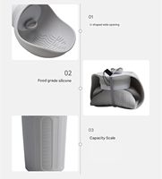 Bouteille d'eau portable de luxe en silicone Yobonjee pour animaux de compagnie, pliable, anti-fuite, avec bol intégré, pour promenades, voyages, extérieur, Chine