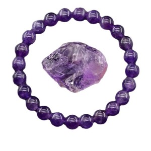 YL Europe <span class=keywords><strong>états</strong></span>-<span class=keywords><strong>unis</strong></span> à la mode cristal perlé Bracelet 8mm Rose pierre naturelle élastique corde géométrique nouveau Design - Product Image 1