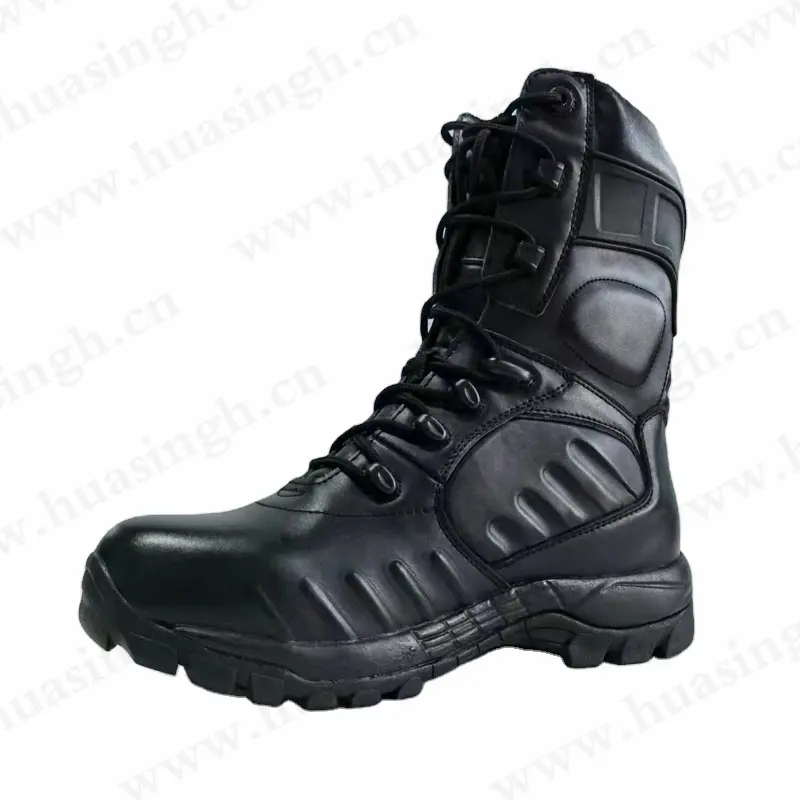 ZH,รองเท้าบูตสำหรับเดินป่าปีนเขาภูเขาขรุขระสีดำ HSM016